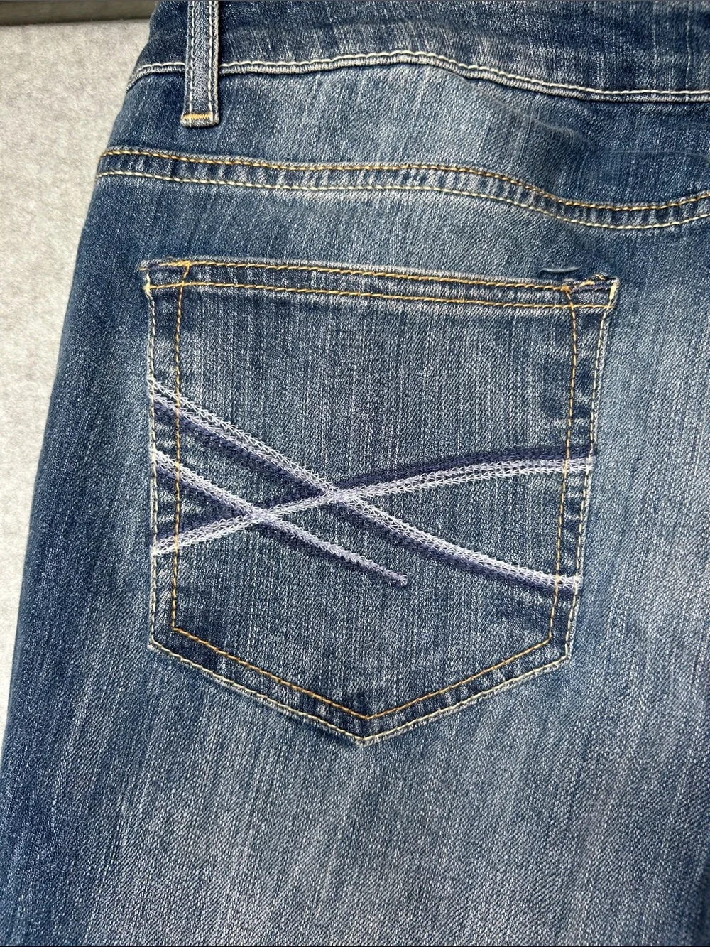Aeropostale‎ Women's Blue Skinny Jeans with Distressed Details
